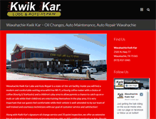 Tablet Screenshot of kwikkarwaxahachie.com